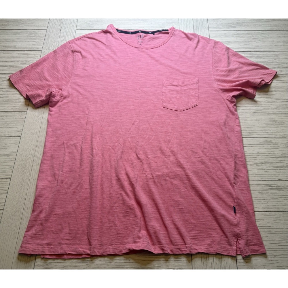 Gap Women's 100% Cotton Pink Boxy Comfort Short Sleeve Classic Basic Tee Sz L